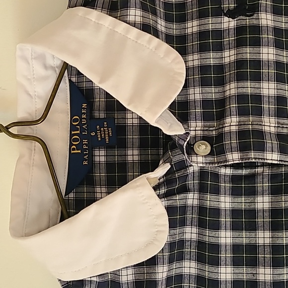 Ralph Lauren Polo Plaid Long Sleeve Drop Waist Dress - Picture 5 of 6